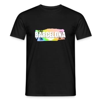 Barcelona - Men's T-Shirt - black - Front - AI Model Male 178 light (178cm)