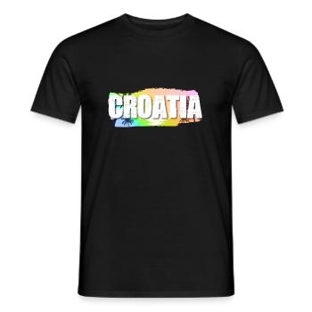 Croatia - Männer T-Shirt - Schwarz - Vorne - AI Model Male 178 light (178cm)