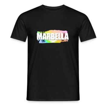 Marbella - Men's T-Shirt - black - Front - AI Model Male 178 light (178cm)