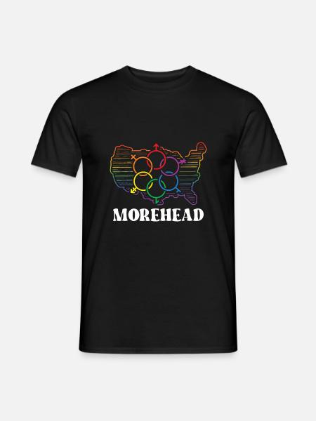 Morehead Stolz Monat Stolz Flagge LGBT Gemeinschaf - Männer T-Shirt - Schwarz
