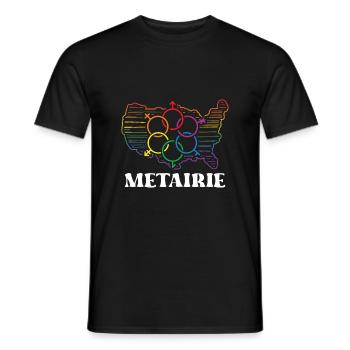 Metairie Pride Month Pride Flag LGBT Community LGB - T-shirt homme - noir - Devant - AI Model Male 178 light (178cm)