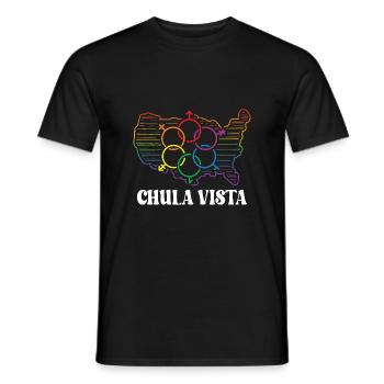Chula Vista Pride Month Pride Flag LGBT Community - Männer T-Shirt - Schwarz - Vorne - AI Model Male 178 light (178cm)