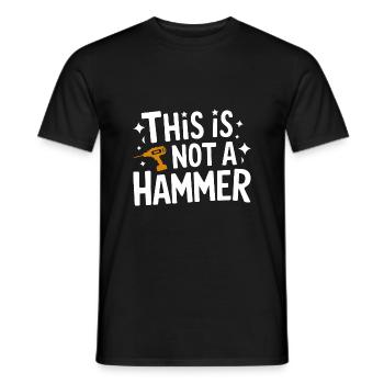 Lustiger Heimwerker Handwerker Reparaturmann - Männer T-Shirt - Schwarz - Vorne - AI Model Male 178 light (178cm)