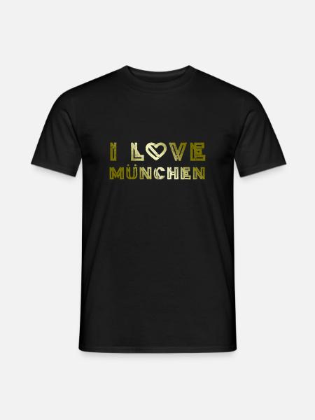 I Love Munich - Men's T-Shirt - black