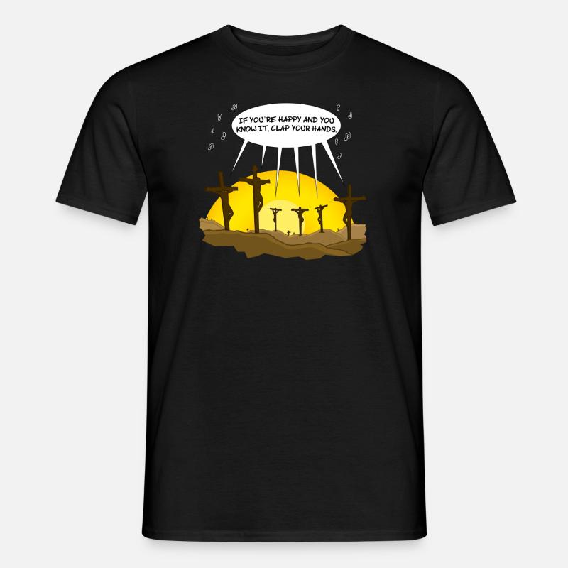 Clap your hands - Männer T-Shirt - Schwarz