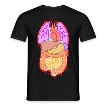 Anatomie Organe - Männer T-Shirt - Schwarz - Vorne - AI Model Male 178 light (178cm)