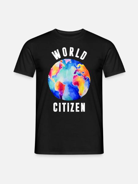 World Citizen Graphic - Men's T-Shirt - black