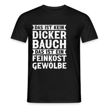 Das Ist Kein Dicker Bauch Das Ist Ein Feinkost - Männer T-Shirt - Schwarz - Vorne - AI Model Male 178 light (178cm)