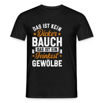 Das Ist Kein Dicker Bauch Das Ist Ein Feinkost - Männer T-Shirt - Schwarz - Vorne - AI Model Male 178 light (178cm)
