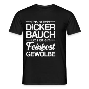 Das Ist Kein Dicker Bauch Das Ist Ein Feinkost - Männer T-Shirt - Schwarz - Vorne - AI Model Male 178 light (178cm)