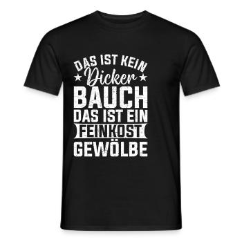 Das Ist Kein Dicker Bauch Das Ist Ein Feinkost - Männer T-Shirt - Schwarz - Vorne - AI Model Male 178 light (178cm)
