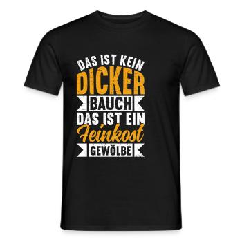 Das Ist Kein Dicker Bauch Das Ist Ein Feinkost - Männer T-Shirt - Schwarz - Vorne - AI Model Male 178 light (178cm)