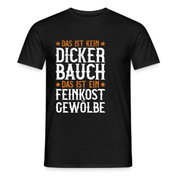 Das Ist Kein Dicker Bauch Das Ist Ein Feinkost - Männer T-Shirt - Schwarz - Vorne - AI Model Male 178 light (178cm)