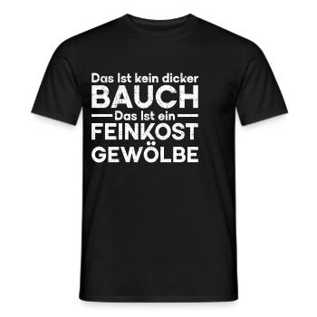 Das Ist Kein Dicker Bauch Das Ist Ein Feinkost - Männer T-Shirt - Schwarz - Vorne - AI Model Male 178 light (178cm)