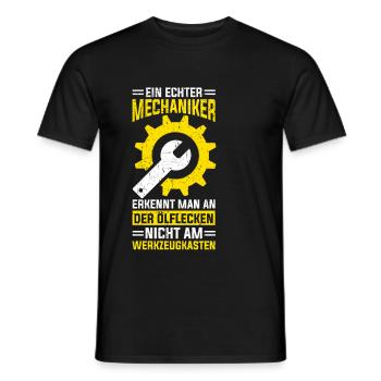 Automechaniker Kfz Techniker Fahrzeugreparatur - Männer T-Shirt - Schwarz - Vorne - AI Model Male 178 light (178cm)