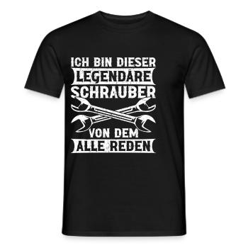 Automechaniker Kfz Techniker Fahrzeugreparatur - Männer T-Shirt - Schwarz - Vorne - AI Model Male 178 light (178cm)