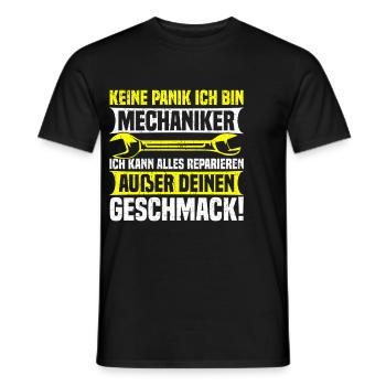 Automechaniker Kfz Techniker Fahrzeugreparatur - Männer T-Shirt - Schwarz - Vorne - AI Model Male 178 light (178cm)