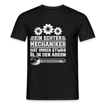 Automechaniker Kfz Techniker Fahrzeugreparatur - Männer T-Shirt - Schwarz - Vorne - AI Model Male 178 light (178cm)