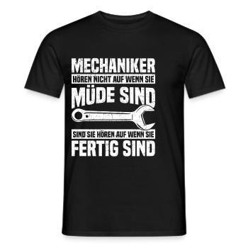 Automechaniker Kfz Techniker Fahrzeugreparatur - Männer T-Shirt - Schwarz - Vorne - AI Model Male 178 light (178cm)