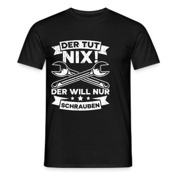 Automechaniker Kfz Techniker Fahrzeugreparatur - Männer T-Shirt - Schwarz - Vorne - AI Model Male 178 light (178cm)