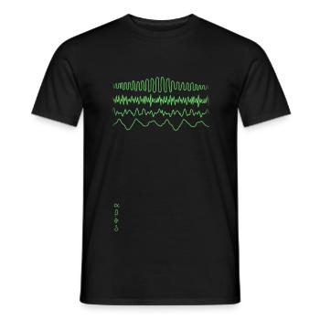 EEG - T-shirt homme - noir - Devant - AI Model Male 178 light (178cm)