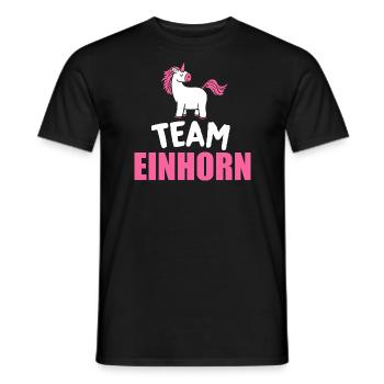 Team Einhorn JGA Junggessellenabschied - Männer T-Shirt - Schwarz - Vorne - AI Model Male 178 light (178cm)