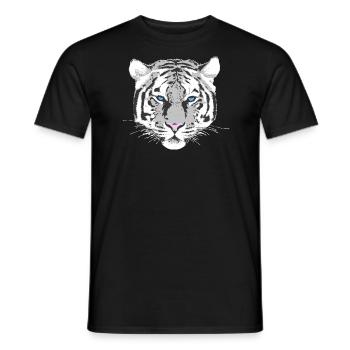 weißer Tiger - Männer T-Shirt - Schwarz - Vorne - AI Model Male 178 light (178cm)