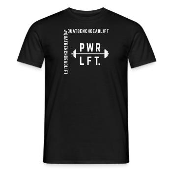 Cool Powerlifting Gym Squat Bench-Press Deadlift - Männer T-Shirt - Schwarz - Vorne - AI Model Male 178 light (178cm)