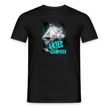 Zander - Men's T-Shirt - black - Front - AI Model Male 178 light (178cm)