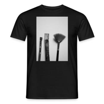 brosse - T-shirt homme - noir - Devant - AI Model Male 178 light (178cm)