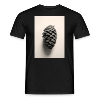 Tannenzapfen - Männer T-Shirt - Schwarz - Vorne - AI Model Male 178 light (178cm)