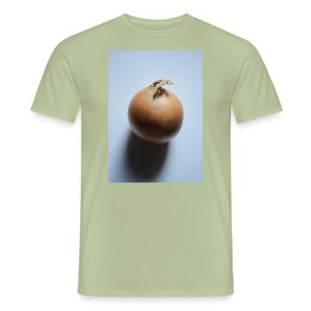 onion - Men's T-Shirt - sage - Front - AI Model Male 178 light (178cm)