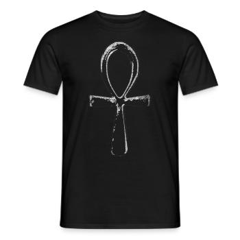 ankh bdsm croix chrétien - T-shirt homme - noir - Devant - AI Model Male 178 light (178cm)