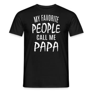 meilleure idée cadeau père fils meilleure fille papa - T-shirt homme - noir - Devant - AI Model Male 178 light (178cm)