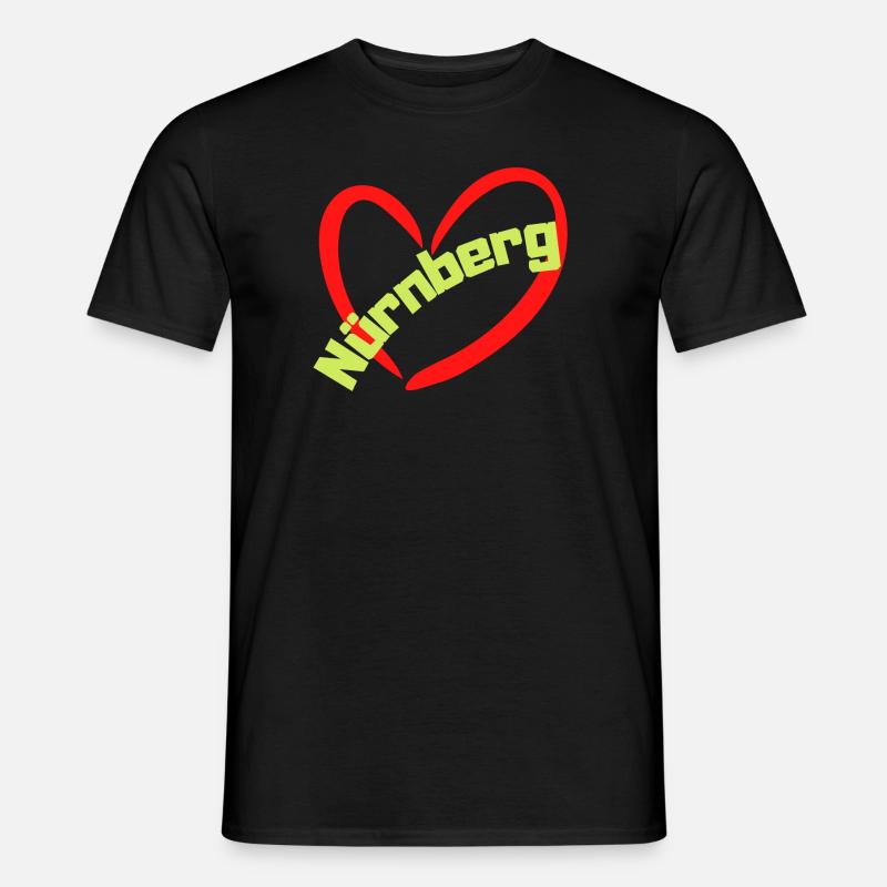 Ich liebe Nürnberg - Männer T-Shirt - Schwarz