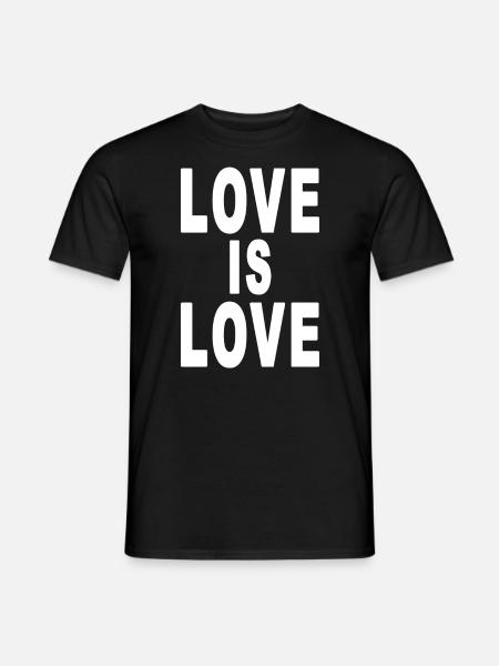 Miłość jest miłością białą - Mænd T-shirt - sort