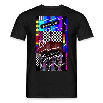 Impact Style 2 10trayant 4000 - T-shirt homme - noir - Devant - AI Model Male 178 light (178cm)