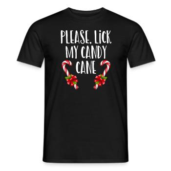 Christmas Candy Candy Xmas - Men's T-Shirt - black - Front - AI Model Male 178 light (178cm)