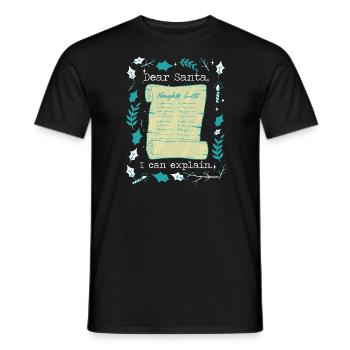 Joyeux Noël Noël Noël - T-shirt homme - noir - Devant - AI Model Male 178 light (178cm)