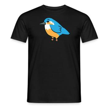 Kingfisher - Illustration - T-shirt homme - noir - Devant - AI Model Male 178 light (178cm)