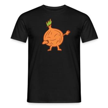 Zwiebel - Dab, dabbing, dabben, tanzen - Männer T-Shirt - Schwarz - Vorne - AI Model Male 178 light (178cm)