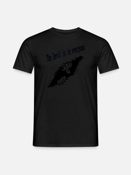 Der Teufel ist überall! Auch in dir. - Männer T-Shirt - Schwarz