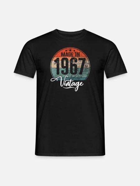 Annata Realizzata nel 1967 Anno di nascita 1967 Compleanno - T-shirt uomo - nero