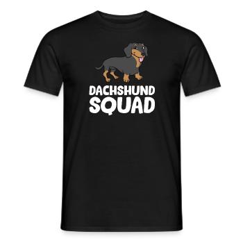 Teckel - Dachshund Squad - T-shirt homme - noir - Devant - AI Model Male 178 light (178cm)