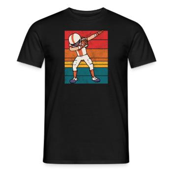 Dabbing Football Boy Football américain - T-shirt homme - noir - Devant - AI Model Male 178 light (178cm)