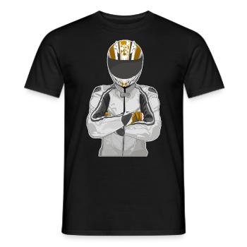 Motorcycle Lifestyle / Motorcycle / Motorcycle biker - Men's T-Shirt - black - Front - AI Model Male 178 light (178cm)
