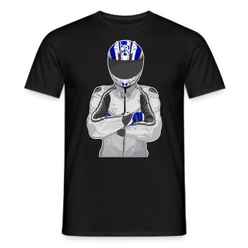 Motorcycle Lifestyle / Motorcycle / Motorcycle biker - Men's T-Shirt - black - Front - AI Model Male 178 light (178cm)