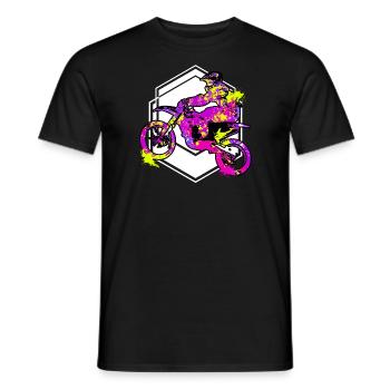 Extremsport Motocross Mädchen Motorrad - Männer T-Shirt - Schwarz - Vorne - AI Model Male 178 light (178cm)