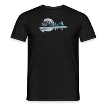 Mountainbike Downhill Biking Radfahren Biker - Männer T-Shirt - Schwarz - Vorne - AI Model Male 178 light (178cm)
