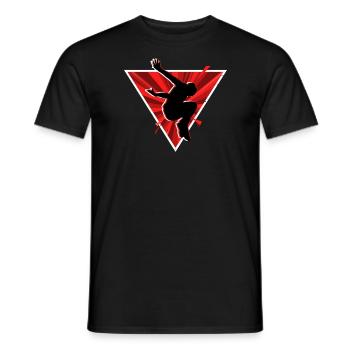 Sports Runner Freerunning Gymnastics Lover Parkour - Männer T-Shirt - Schwarz - Vorne - AI Model Male 178 light (178cm)